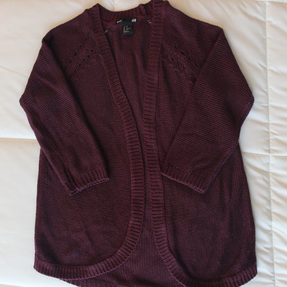 H&M Cardigan Plum